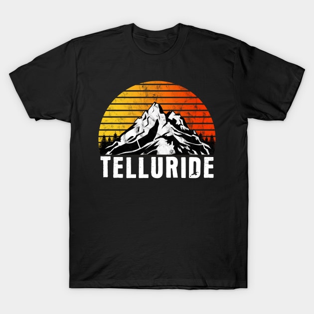 Classic Retro Telluride Colorado T-Shirt by JKFDesigns